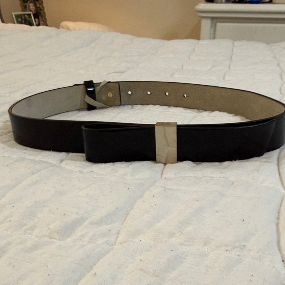 Black Patent Leather Belt